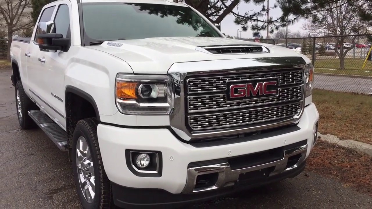 2019 GMC Sierra 2500HD Denali Duramax Diesel White Oshawa