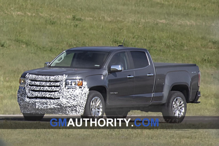 GMC Canyon Facelift Spotted With Larger Grille GM Authority